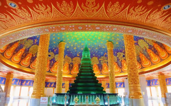 Bangkok hidden gem temple, Wat Paknam Phasicharoen, located along ancient canal of Thonburi